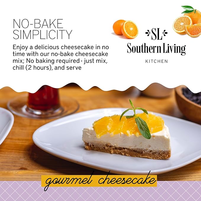 Gourmet Cheesecake Mix, No Bake Cheesecake Cake Mix, Orange Chiffon Cheesecake by Southern Living