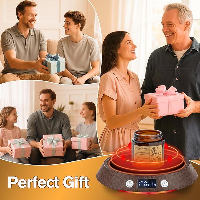 Coffee Mug Warmer – 55W Fast Heating Coffee Warmer, 3 Temperature Settings up to 170℉ with LED