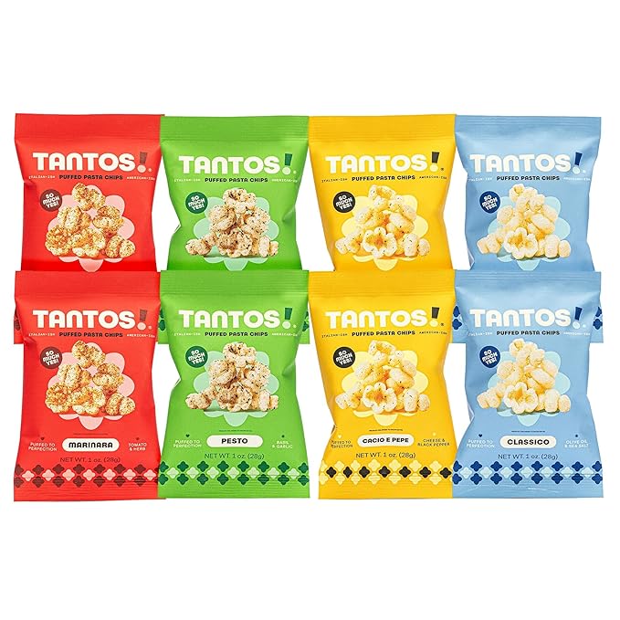 Tantos! Puffed Pasta Chips ??Healthy Pasta Snack by Top Chef Joe Sasto ??Plant-Based, Low Calorie