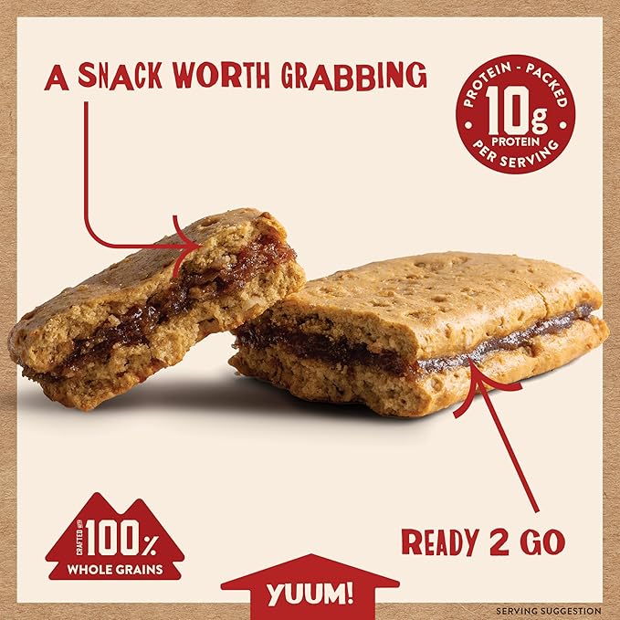Kodiak Cakes Soft Baked Sandwich Breakfast Bar, Blueberry Oat, High Protein, 100% Whole Grains, 12