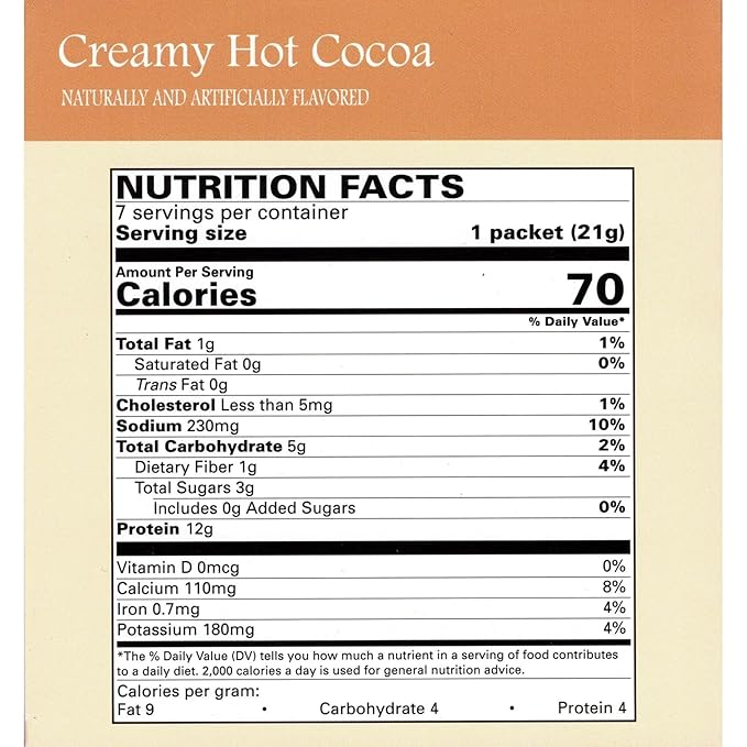 Nutmeg State Nutrition - Creamy Hot Chocolate - Low Carb, KETO Friendly, Instant Mix with 12g