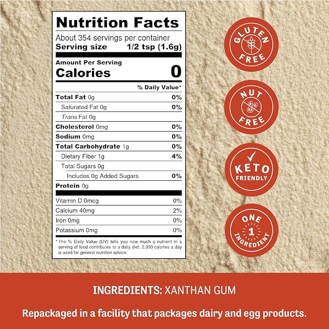 Judee's Gluten Free Xanthan Gum - 20 oz - Baking Supplies - Delicious and 100% Gluten-Free - Great