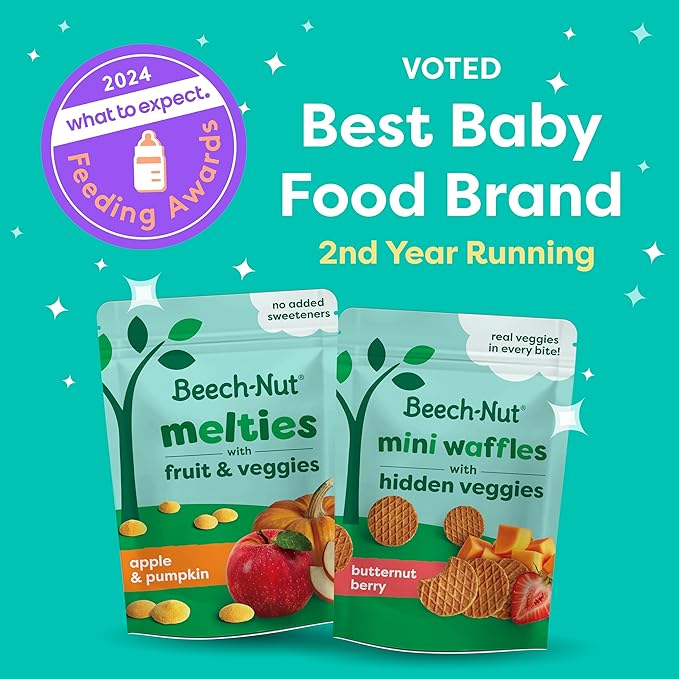 Beech-Nut Toddler Snacks, Oaty Bites with Fruit & Whole Grains, Mixed Berry Toddler Snack Bites for