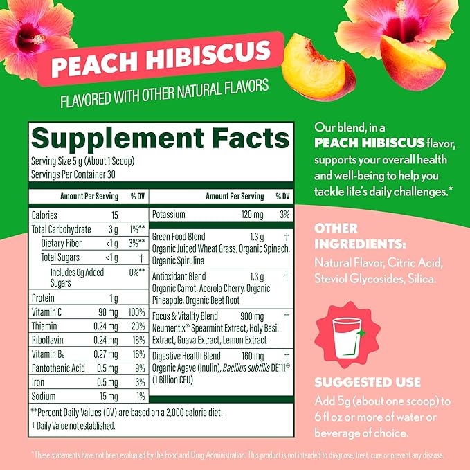 Amazing Grass Sweet Greens and Superfoods Powder for Digestive Health, Greens Powder, Digestive