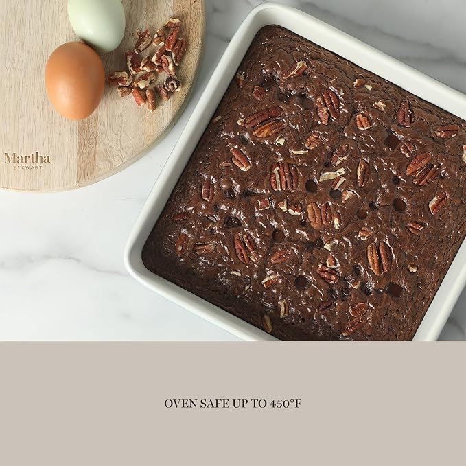 Martha Stewart Gallen 10 Piece Baking Pans Ceramic PFA Free Non Toxic Non Stick Bakeware Set