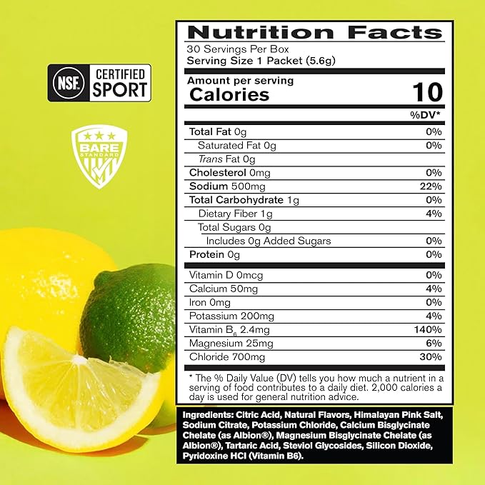 BARE PERFORMANCE NUTRITION BPN Electrolytes Go Packs Hydration Drink Mix | Sugar Free Electrolyte