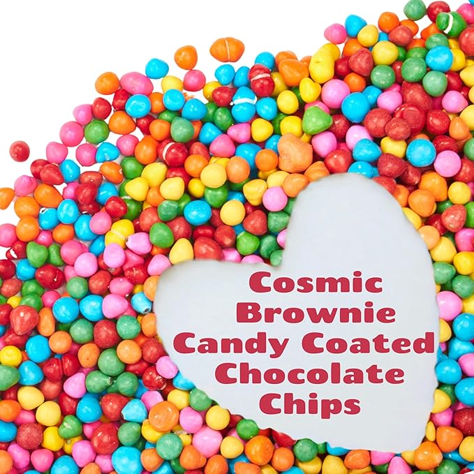 Rainbow Candy Coated Chocolate Chips | 1.5 lbs Cosmic Brownie Sprinkles | Mini Chocolate Baking
