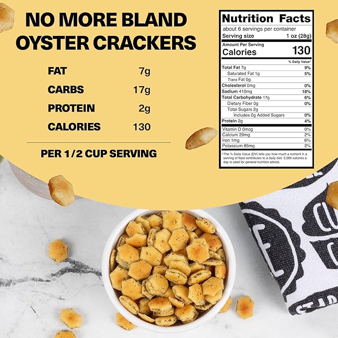 Wicked Minis Soup & Oyster Crackers - Saltine Soup Crackers Salted Flavored Mini Puffed Savory