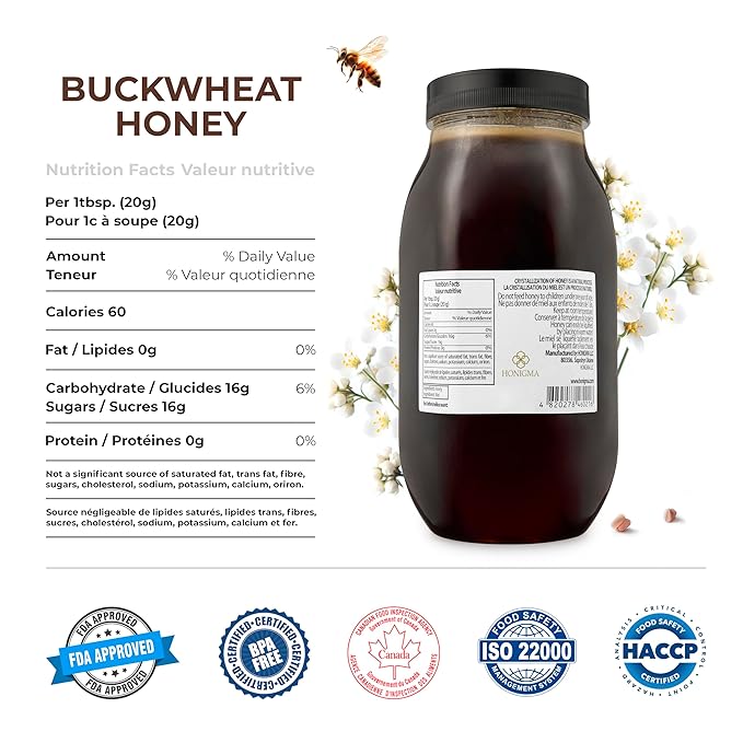 HONIGMA® Marma Buchwheat Honey | Authentic Raw Honey from Ukraine | 100% Pure, Unpasteurized &