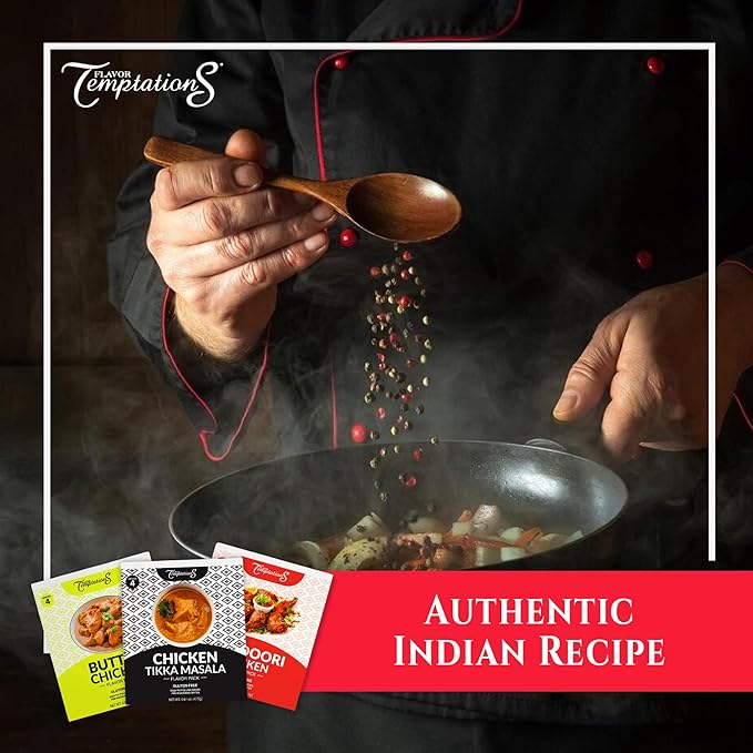 Tikka Masala, Butter Chicken Makhani, Tandoori Chicken Indian food spice kits by Flavor Temptations
