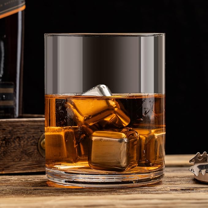 Whiskey Rocks Glass Father's Day Gift For Dad,14.2 Oz Old Fashioned Glasses Scotch, Birthday Gifts