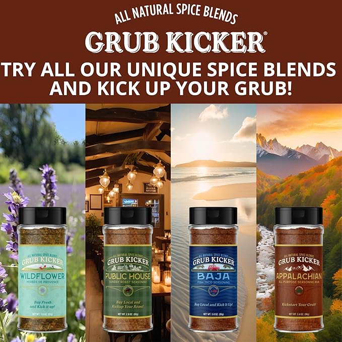 Grub Kicker Herbs de Provence Seasoning Blend - 1.8 oz. - Premium French Herb Mix with Oregano