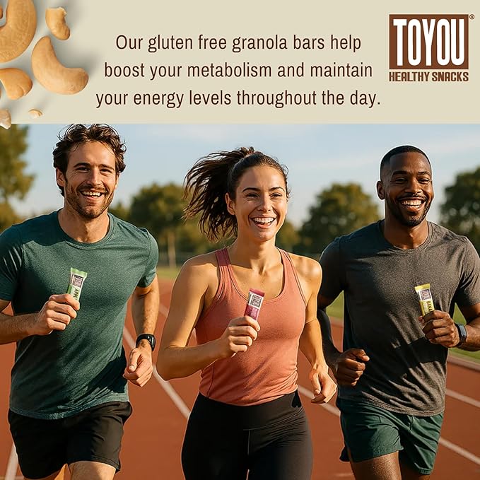 ToYou Chewy Fruit and Nut Bars - Healthy Protein Snacks | Salted Caramel Dark Chocolate - 1.41