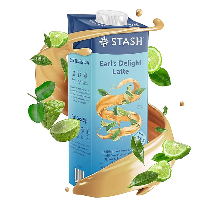 STASH Earl's Delight Earl Grey Tea Latte Concentrate - Barista Style Caffeinated Black Tea Beverage