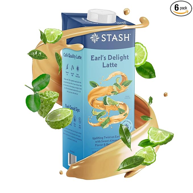 STASH Earl's Delight Earl Grey Tea Latte Concentrate - Barista Style Caffeinated Black Tea Beverage