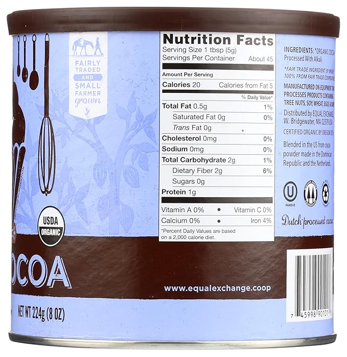 Equal Exchange , Can Baking Cocoa 8 Ounce