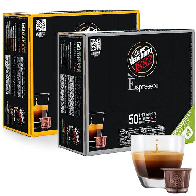 Caffe' Vergnano Medium Roast Espresso Bundle - Original Line Machine Compatible Arabica Robusta