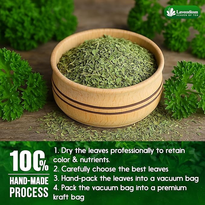 Lavendium, 4 oz Premium Dried Parsley Leaves ??100% Pure, Non-GMO, Gluten-Free, Vegan ??Aromatic