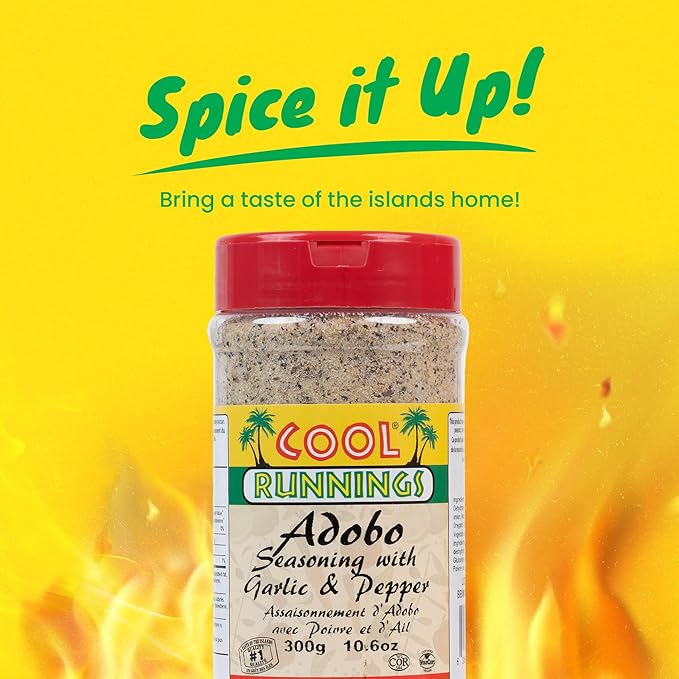 Cool Runnings Adobo Seasoning with Pepper and Garlic 300g ??Savory and Aromatic Adobo Spice Blend