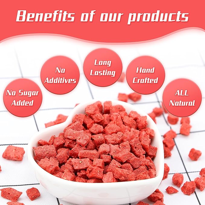 Haomly Freeze Dried Strawberries, 8.8oz/250g, 100% Natural Strawberry Chips,Dried Strawberries Bulk