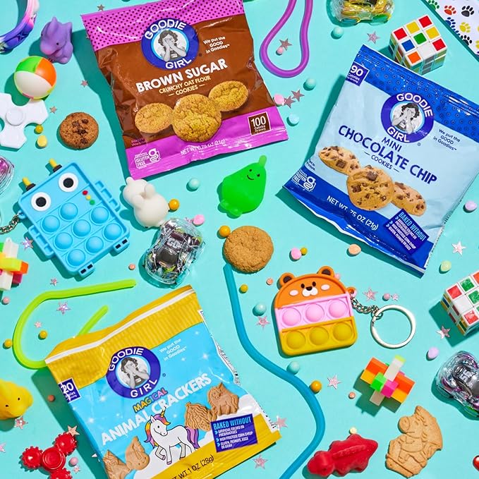 Goodie Girl Mini Chocolate Chip Cookie Snack Packs | Peanut Free, Gluten Free, Egg Free, Dairy Free