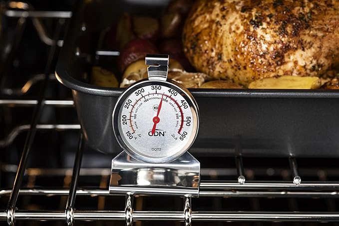 "CDN Oven Thermometer ProAccurate®, Easy-to-Read 2"" Dial, Stainless Steel Housing, Temperature
