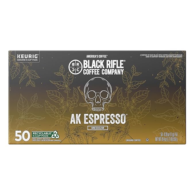 Black Rifle Coffee Company Medium Roast K Cups - Single Serve K Cups Coffee Pods - Kcup Pods