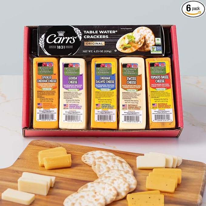 Wisconsin Specialty Cheese & Cracker Gift Box, 5-Pack