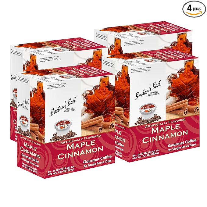 Boston’s Best - Maple Cinnamon Flavored Delicious Gourmet Coffee Compatible with Keurig Coffee