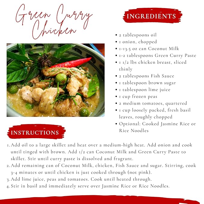 A Taste of Thai Green Curry Paste, 1.75 Ounce - 24 per case.