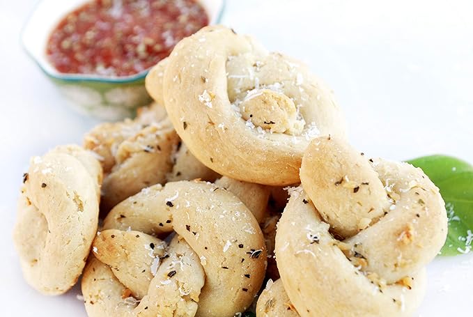 Mom's Place Gluten-Free Garlic Knot Mix with Garlic Butter Sauce, Nut-Free, Dairy-Free & Soy-Free