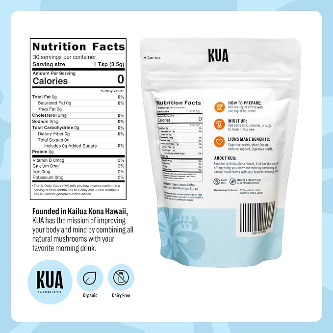 Focus Enhancing Adaptogenic Organic Mushroom Coffee with Lionsmane Mushroom Extract for Better