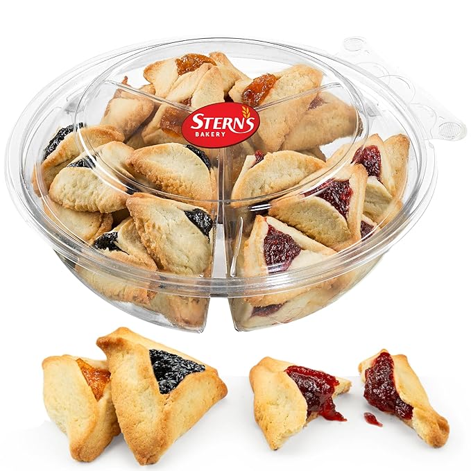 Hametaschen Cookies | Fathers Day Gift Box | Shortbread Cookies Filled with Apricot, Raspberry &
