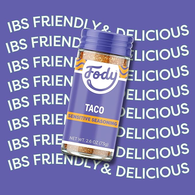 Fody Foods Taco Seasoning, 2.6 Oz, Garlic and Onion Free, Low FODMAP Certified, Gut & IBS Friendly