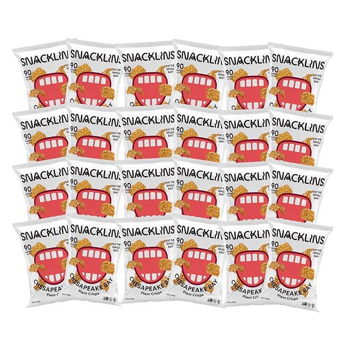 SNACKLINS Plant Based Crisps CHESAPEAKE BAY - Gluten Free, Grain Free, 100% Kosher, Vegan Healthy
