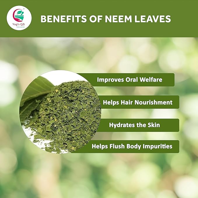 Neem Leaf 1 lb (454 grams) | 100% Natural Tea | Neem Leaves Cut and Sifted | Azadirachta Indica