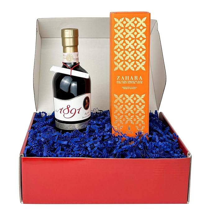 Brava Giulia Gift Box – Aged Balsamic Vinegar of Modena and Sicilian Extra Virgin Olive Oil