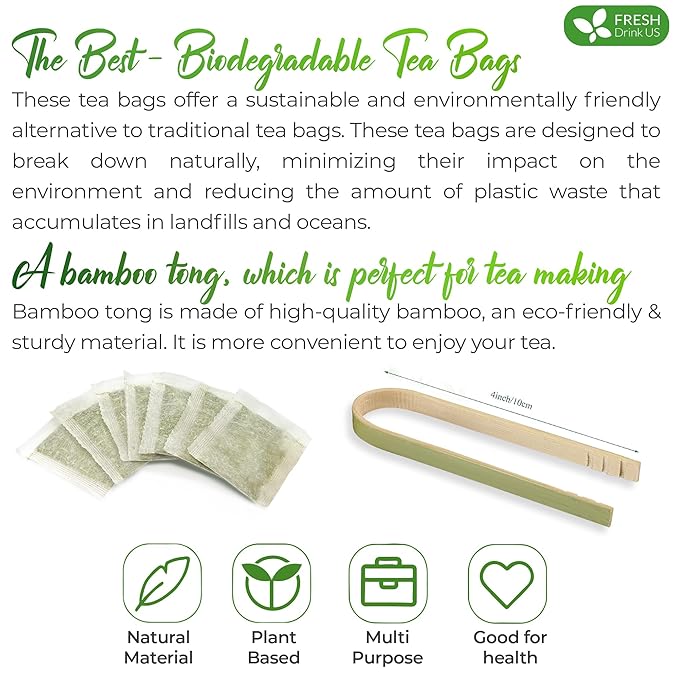 FreshDrinkUS, Premium 35 Parsley Leaf Tea Bags, 100% Natural & Pure from Parsley Leaves. Loose Leaf