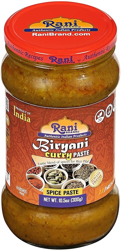Rani Biryani Masala Curry Paste (Cooking Spice Paste for Indian Rice Dishes, Pullao/Pilau) 10.5oz