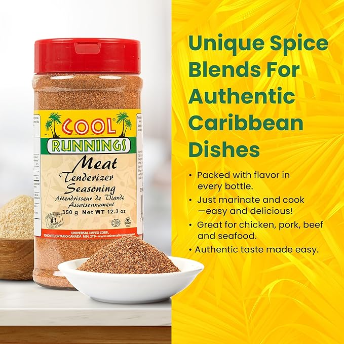Cool Runnings Meat Tenderizer Seasoning 350g - Perfect Blend for Softening and Marinating Meats