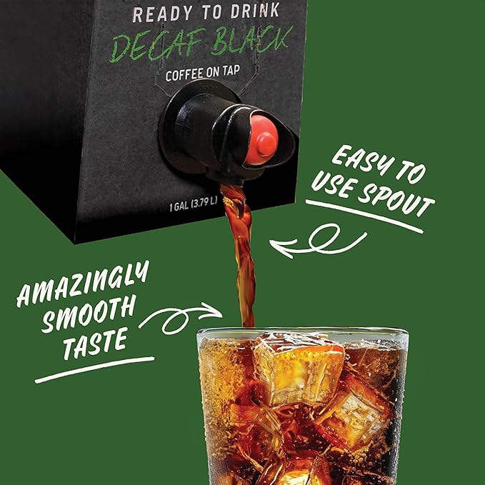 Java House Cold Brew Coffee on Tap – Premium 100% Arabica Decaf – Smooth Decaf with Chocolate &