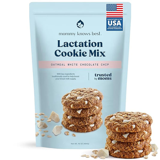 Lactation Cookies Mix - Oatmeal Breastfeeding Cookie Supplement Support for Breast Milk Supply