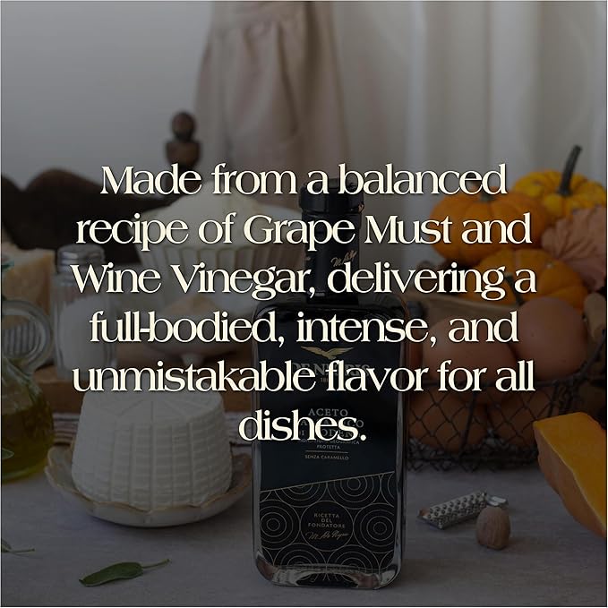 De Nigris Balsamic Vinegar Of Modena Excellence Line Founder's Edition Recipe (70% Grape Must) 8,5