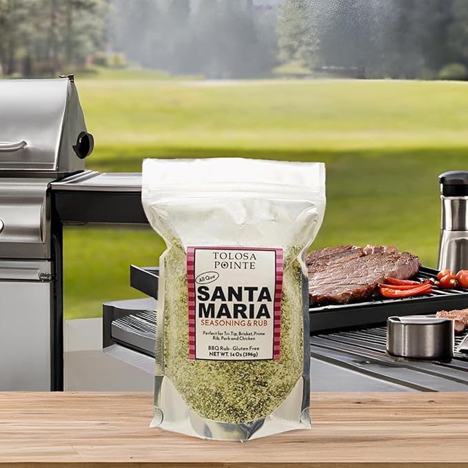 Tolosa Pointe All Que Santa Maria Seasoning & BBQ Rub for Chicken, Steak, Pork, Ribs, Prime Rib
