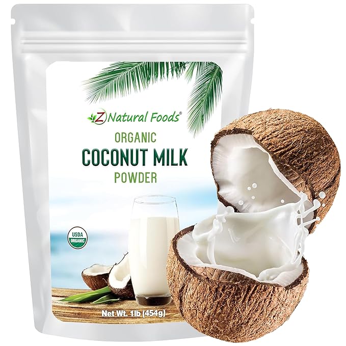 Z Natural Foods Organic Coconut Milk Powder - All-Natural Vegan Dairy-Free Alternative with MCTs