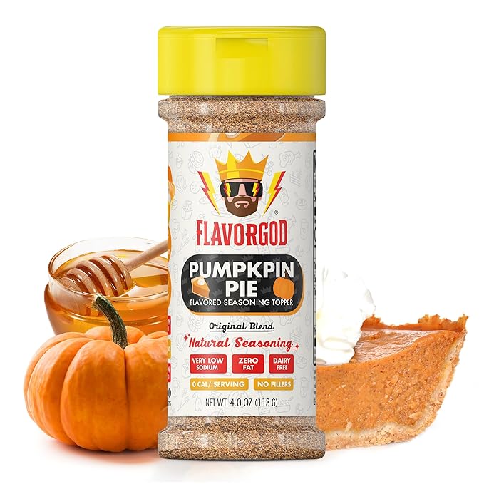 The Original Pumpkin Pie Spice Topper Seasoning Mix by Flavor God - Premium All Natural & Healthy