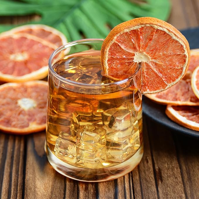 Dried Grapefruit Slices, 8.82oz/250g,Dehydrated fruit for Cocktails garnish, 100% Natural Fruit No