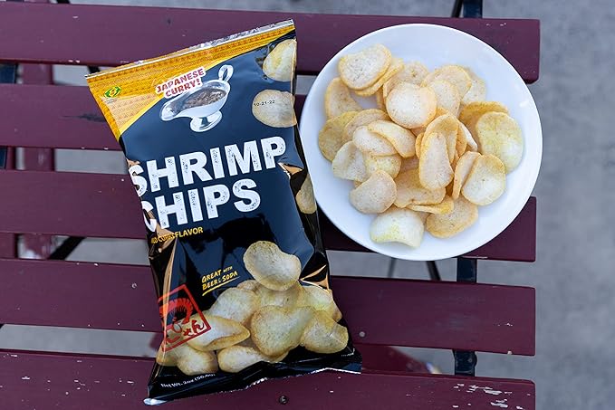 Kinjirushi Authentic Japanese Curry Flavor Shrimp Chips(3 Pack) (2 oz)/Snacks/Chips/Japanese/Asian