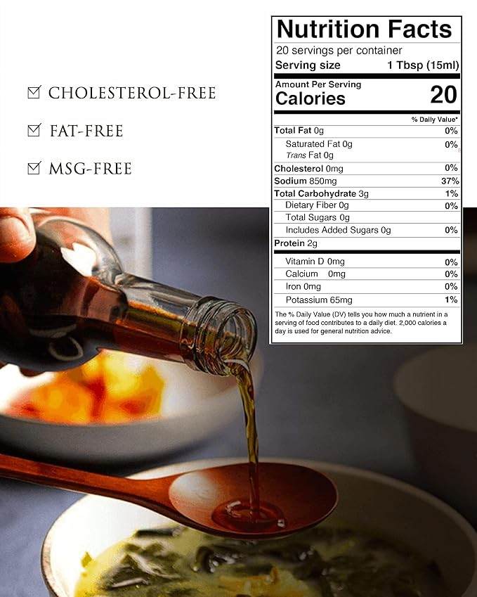 Wangshin Fish Sauce (10 fl oz/Aged 2 years) - Anchovy and Salt Fermented in a Korean Traditional