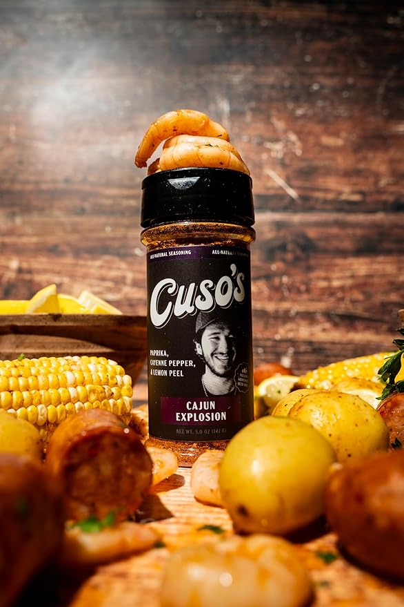 Cuso Cuts Cajun Seasoning - Authentic Louisiana Blend for Chicken, Seafood, Jambalaya & Gumbo - All